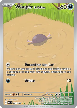 Carta Wooper de Paldea