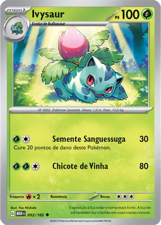 Carta Ivysaur