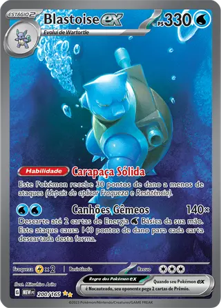Carta Blastoise ex