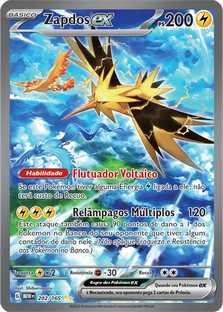 Carta Zapdos ex
