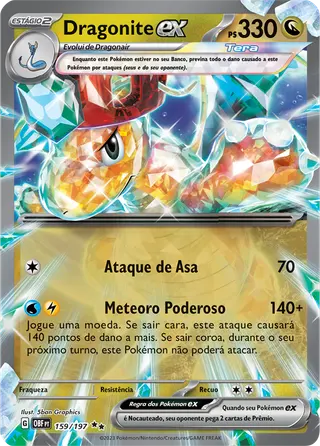 Carta Dragonite ex