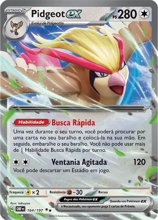 Carta Pidgeot ex