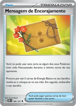 Carta Mensagem de Encorajamento