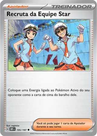 Carta Recruta da Equipe Star