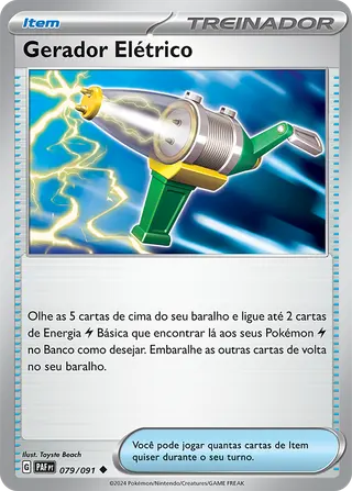Carta Gerador Elétrico
