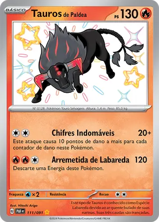 Carta Tauros de Paldea