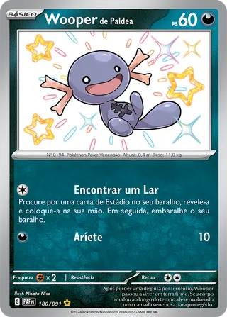Carta Wooper de Paldea