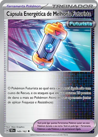 Carta Cápsula Energética de Melhoria Futurista