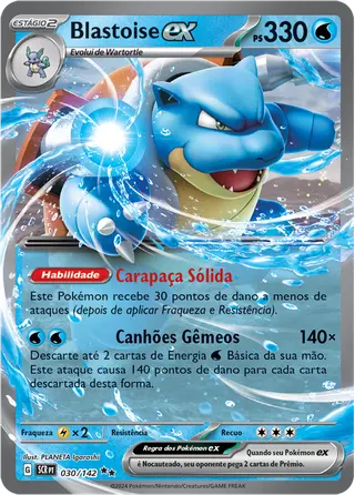 Carta Blastoise ex
