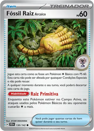 Carta Fóssil Raiz Arcaico