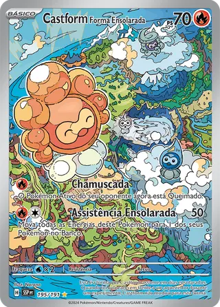 Carta Castform Forma Ensolarada