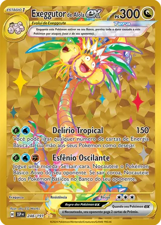 Carta Exeggutor de Alola ex