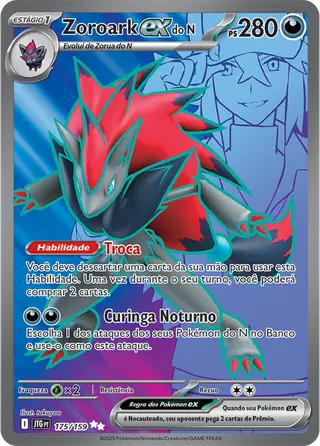 Carta Zoroark ex do N