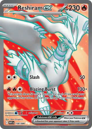 Carta Reshiram ex