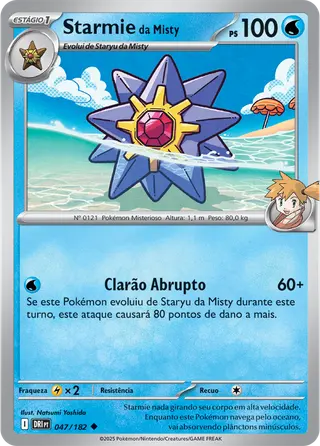 Carta Starmie da Misty