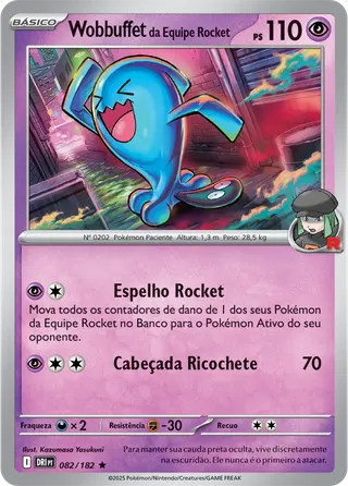 Carta Wobbuffet da Equipe Rocket