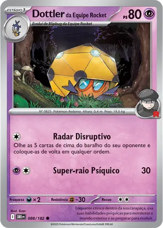 Carta Dottler da Equipe Rocket