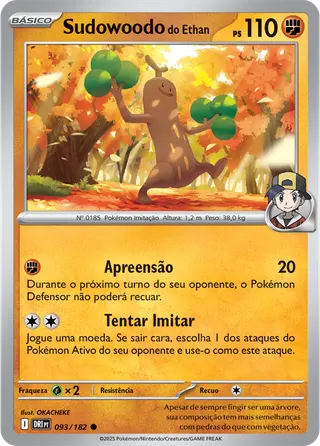 Carta Sudowoodo do Ethan