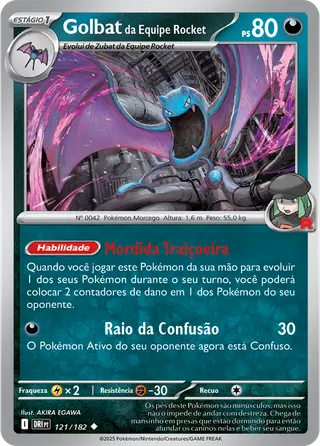 Carta Golbat da Equipe Rocket