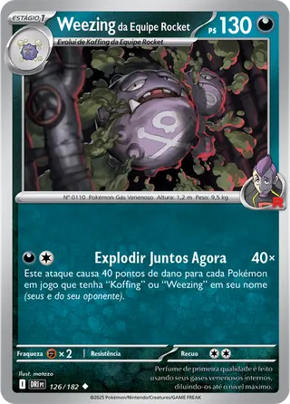 Carta Weezing da Equipe Rocket