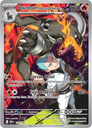 Carta Houndoom da Equipe Rocket