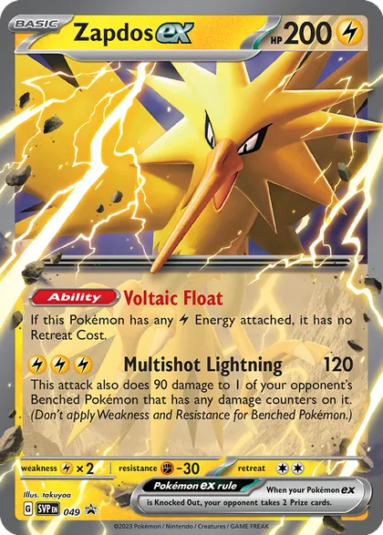 Carta Zapdos ex