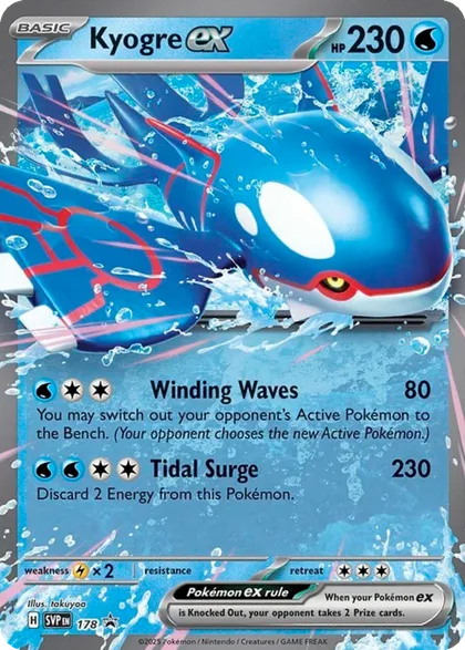 Carta Kyogre ex
