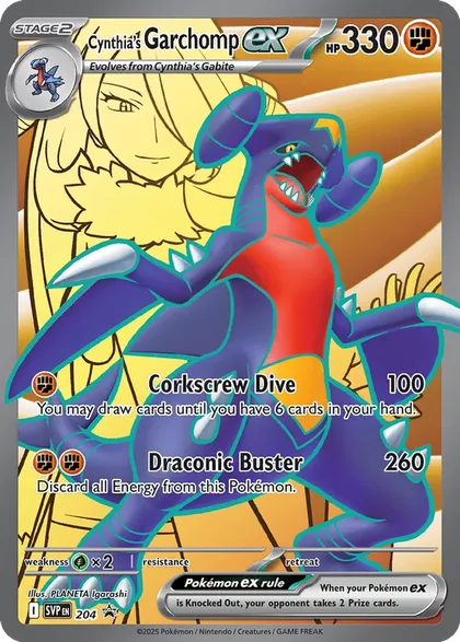Carta Cynthia's Garchomp ex