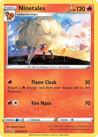 Carta Ninetales