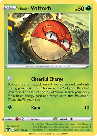 Carta Voltorb de Hisui