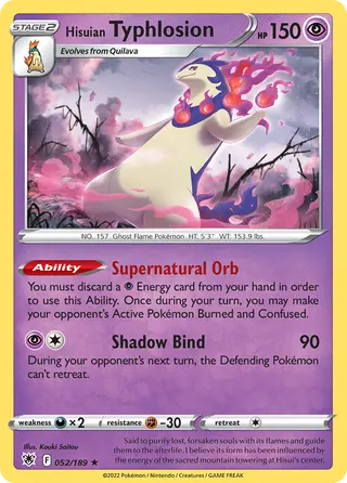 Carta Typhlosion de Hisui