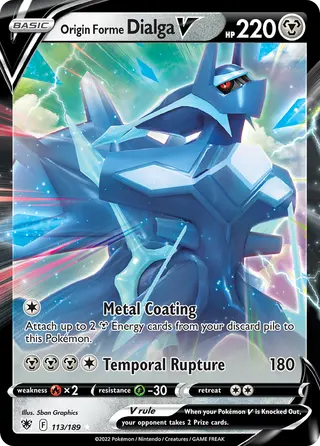 Carta Dialga Forma Origem V
