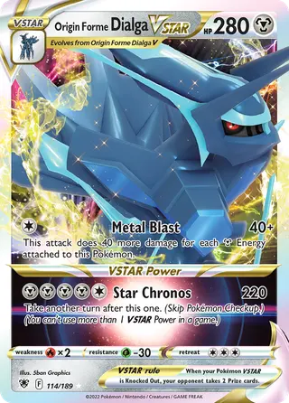 Carta Dialga Forma Origem V-ASTRO
