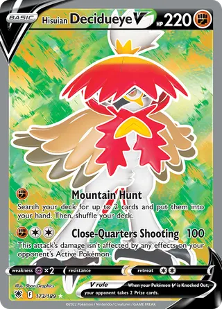 Carta Decidueye de Hisui V