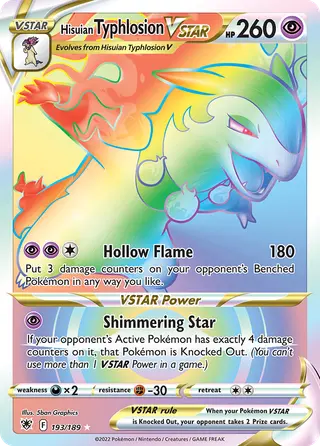 Carta Typhlosion de Hisui V-ASTRO