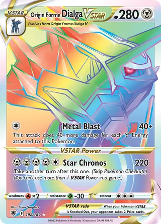 Carta Dialga Forma Origem V-ASTRO
