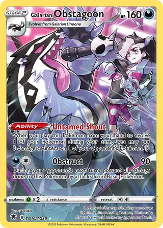 Carta Obstagoon de Galar