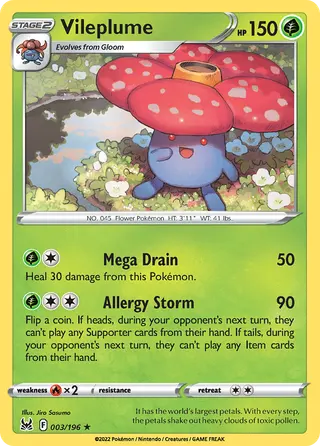Carta Vileplume