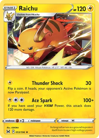 Carta Raichu
