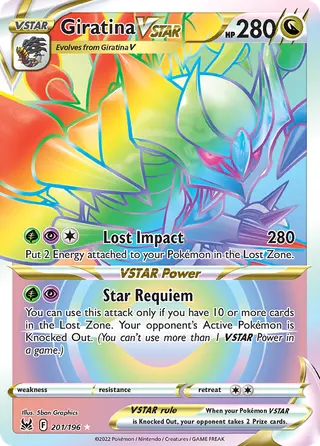Carta Giratina V-ASTRO
