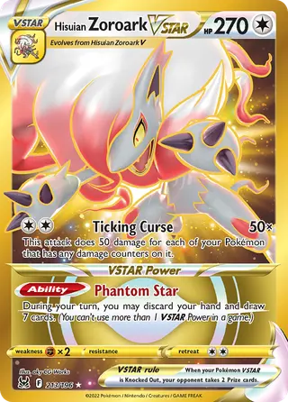 Carta Zoroark de Hisui V-ASTRO