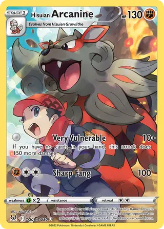 Carta Arcanine de Hisui