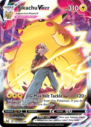 Carta Pikachu VMAX