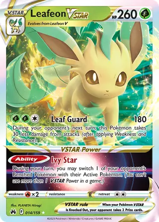 Carta Leafeon V-ASTRO