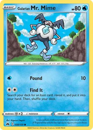 Carta Mr. Mime de Galar