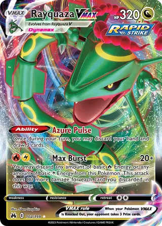 Carta Rayquaza VMAX