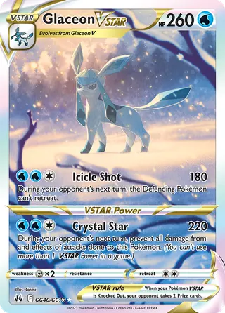 Carta Glaceon V-ASTRO