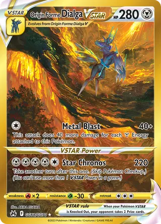 Carta Dialga Forma Origem V-ASTRO