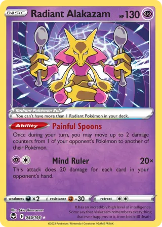 Carta Alakazam Radiante