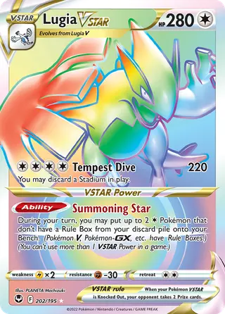 Carta Lugia V-ASTRO